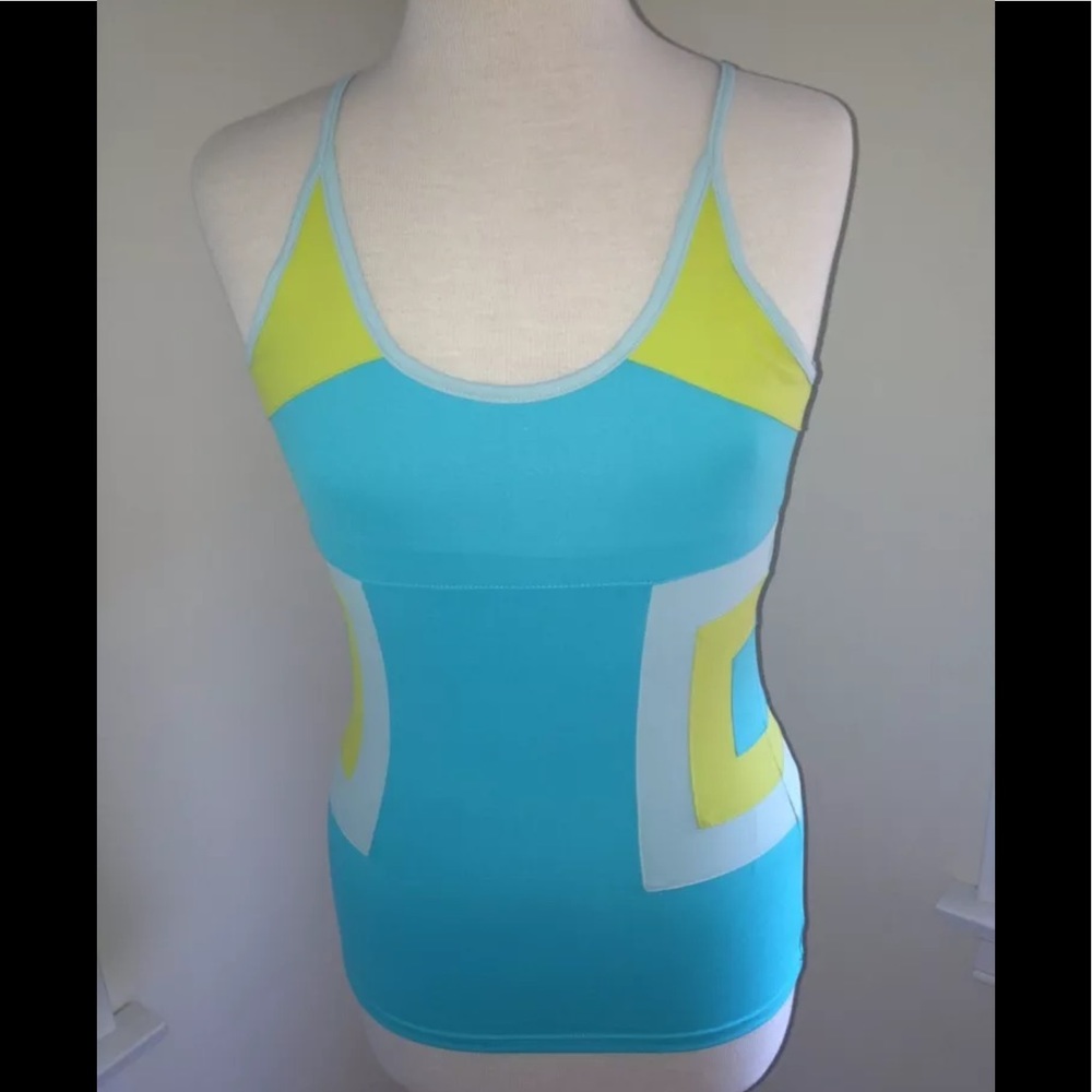 Karen Millen England Multi Colored Yoga Top/ Size2